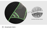 1 Pcs Protección De Rodilla Deportiva Soporte Para Artritis Y Juntas Compresión De Nylon Para Hombres Y Mujeres Protector De Rodilla Para Fitness - details 7