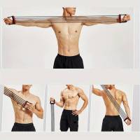 Set De Ejercicio Corporal Completo Con Expansor De Pecho Y 5 Cuerdas De Resistencia Removibles Para Pilates Y Entrenamiento Muscular - details 2