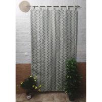Mercatienda.es Cortinas Exteriores Puerta Calle Travilla Jacquard Alpujarra 140x260cm - Diseño Mosaico Gris - Máxima Resistencia y Ecológicas - details 5