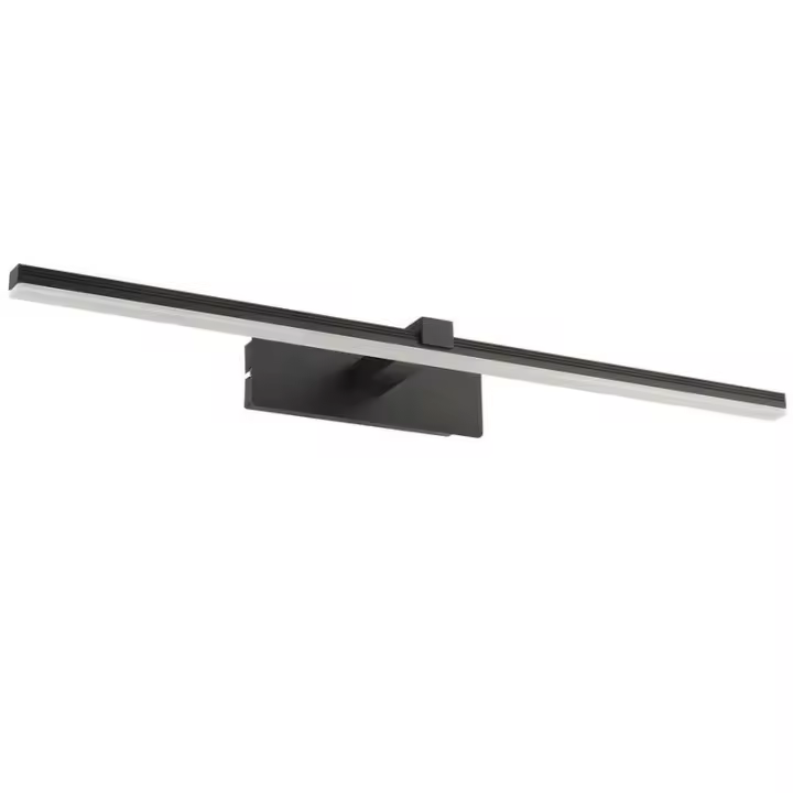 Lámpara LED para espejo de baño, negra, 4000K - 1
