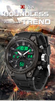 Reloj De Pulsera Deportivo Militar OFNS Para Hombre Estilo G Lujo Cuarzo Analógico Resistente Al Choque Con Pantalla LED Y Digital Impermeable 5Bar - details 0
