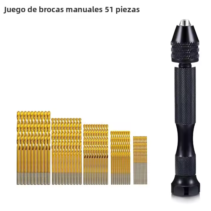 Mini Pin Vise Micro Herramienta Rotativa Para Bricolaje Joyería Madera Plástico Cerámica Bit Twist PCB Herramienta De Grabado - 1