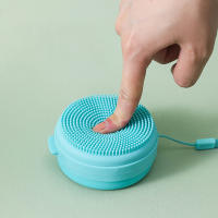 Cepillo De Baño Portátil Con Estuche De Jabón Y Esponja De Silicona Cepillo De Masaje Para El Cuerpo Y El Cabello Herramienta De Limpieza Personalizada - details 3