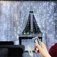 Luces De Encaje LED Para Cortinas 3/4/6m Control Remoto USB Decoración Navideña Para Dormitorio Y Hogar Cadena De Luces Festivas - details 1