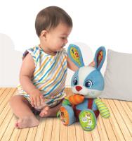 Clementoni – Valentín el Conejo Parlanchín – Peluche Suave e Interactivo con Botones de Aprendizaje – Ideal para Aprender Jugando – A partir de 12 Meses – 55320 - details 3