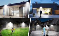 Lámpara Solar Exterior 172LED Con Sensor De Movimiento Y Control Remoto 3 Modos Para Patio Garage Jardín Protección IP65 ABS - details 7