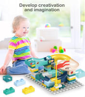 Bloques De Construcción DIY Con Carril De Bolas Y Laberinto 88-100PCS Juguetes Para Niños Material Plástico ABS Juego Educativo Para Niños Mayores De 14 Años - details 1