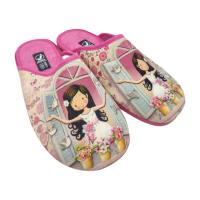 Zapatillas de Casa para Mujer de Verano color rosa de algodón y suela antideslizante - hechas en España Marca Javer - details 4