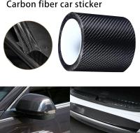 Tira protectora para umbral de puerta de coche, 10 cm x 3 m, fibra de carbono, pegatina protectora para umbral de puerta. - details 2