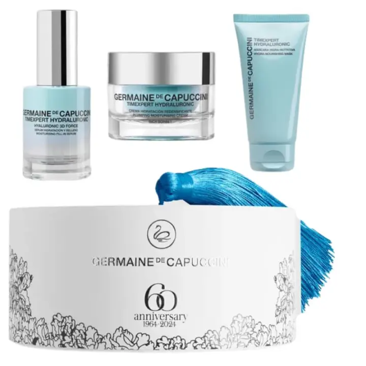 Germaine de Capuccini timexpert hydraluronic rich crema 50 ml+ hyaluronic 3D force serum 30 ml+ máscara hidra-nutritiva 50 ml - 1
