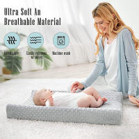 Sábana De Cambio Suave Con Puntos Minky Y Funda Para Almohada De Amamantamiento Para Bebé Niño Y Niña 2PCS Tamaño Medio Material Poliéster - details 11