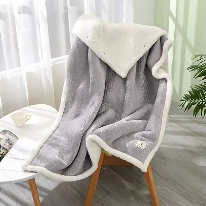 Manta térmica, manta cómoda y portátil, 2 en 1, manta de franela cálida y suave, manta para dormir para adultos con botones, para sala de estar - 1