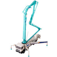 Camión De Bombeo De Hormigón Diecast 1:55 Vehículo De Construcción Simulación Alta Modelo De Coche Juguetes De Aleación Regalo De Cumpleaños Para Niños - details 1