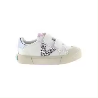 Zapatilla Niñas Victoria Tribus Tiras Efecto Piel BCO BRILLO - 1