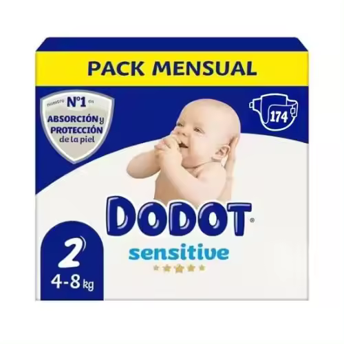 Dodot Sensitive Talla 2 (4-8kg) Pack Ahorro 174 Pañales - 1