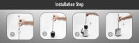 Timits Cepillo y Soporte para Inodoro de Silicona | Pack 2 | Accesorios Baño - details 5