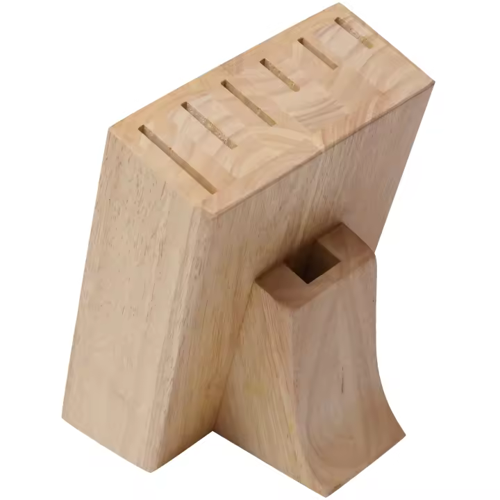 Bergner Tacoma Teka Bloque de Cuchillos para 7 Piezas en Madera 18x14x24cm - 1