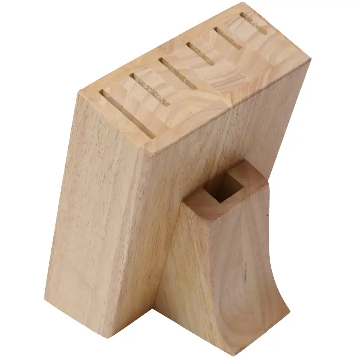 Bergner Tacoma Teka Bloque de Cuchillos para 7 Piezas en Madera 18x14x24cm - 1