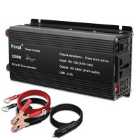 Inversor De Onda Senoidal Pura DC 12V a AC 220V 230V 1500W/2200W/2600W Convertidor De Voltaje Universal Con Enchufe Europeo Accesorios Para Automóvil - details 7