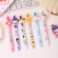 Sanrio Dibujos Animados 12/36pcs Bolígrafo De Gel Erasable De Resina Lindo Para Estudiantes Regalo De Papelería Azul Con Firmas - details 1