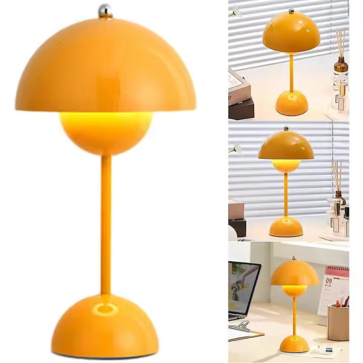 Bud Macaron lámpara vintage táctil regulable 3 Color LED Luz, dormitorio, decoración de escritorio, lámpara de tapa - 1