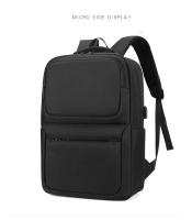 Escolar impermeable para estudiantes, mochila de Negocios, mochipa para computadora Mochara de gran capacidad with Carga USB, mochipa - details 2
