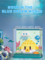 Puzzle De Bloques De Partículas Micro De Criaturas Marinas Serie Muñeca Cartoon Regalos De Cumpleaños Para Niños Y Niñas - details 6