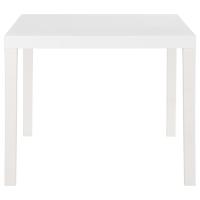 vidaXL Mesa de jardín PP blanco 150x90x72 cm - details 2