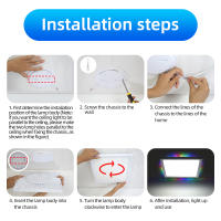 Lámpara De Techo LED Moderna 110V 220V Cuadrada Dimmable Para Cocina Comedor Dormitorio Luz De Techo 28W/30W/40W/50W - details 5