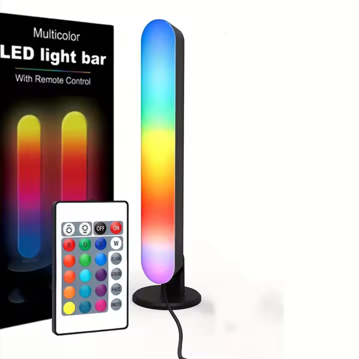 Luz De Pick up RGB Con Música Y Ritmo Recargable Por USB Decoración De Navidad Para Escritorio Barra De Luz RGB De Moda - 1