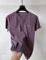Camiseta De Manga Corta Para Hombre Marca De Alta Gama Estampada Algodón De Seda Hielo Trend Summer Casual Comodidad Top Fresco - details 6