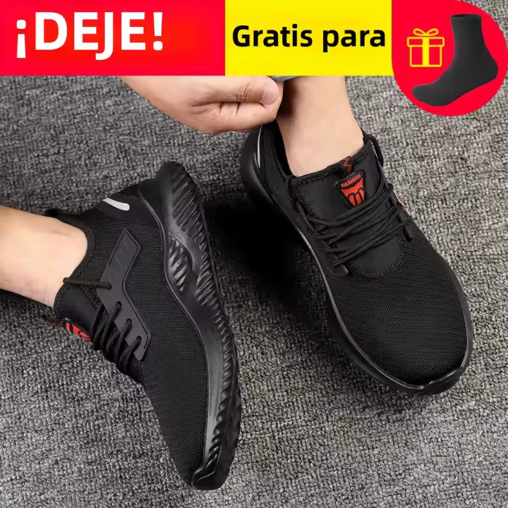 Zapatos De Seguridad Para Hombre Indestructibles Con Punta De Acero Antipinchazos Zapatillas De Trabajo Moda Calzado De Protección - 1