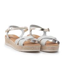TINA KIZ 5693 HIELO Sandalias plataforma mujer 35153 25V SANDALIA PALA CRUZADA PLATAFORMA HIELO - details 0