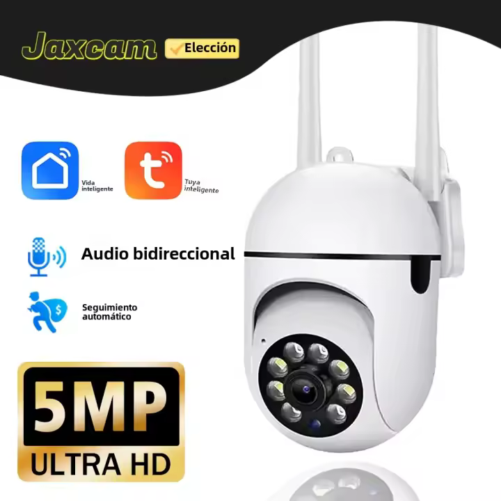 Cámara PTZ Inteligente Tuya 5MP Mini WiFi Vigilancia Interior Con Visión Nocturna En Color Cámara De Seguridad Monitoreo Protección - 1