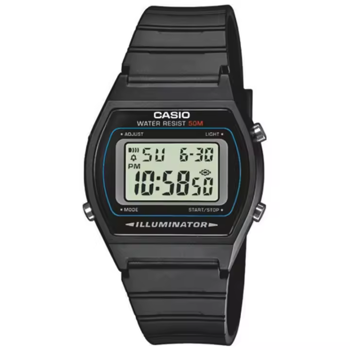 Casio W-202-1avef  Reloj Para Unisex Color Negro - 1