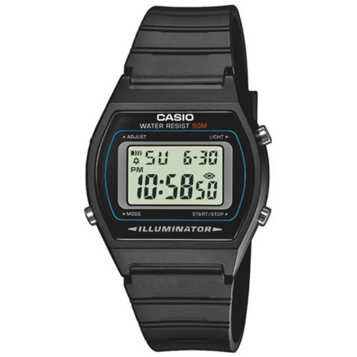 Casio W-202-1avef  Reloj Para Unisex Color Negro - 1