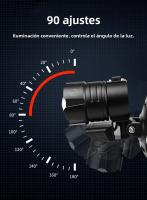 Linterna Frontal LED COB XHP360 Recargable USB XHP199 Con Zoom Y Protección Contra El Agua Para Actividades Al Aire Libre - details 13
