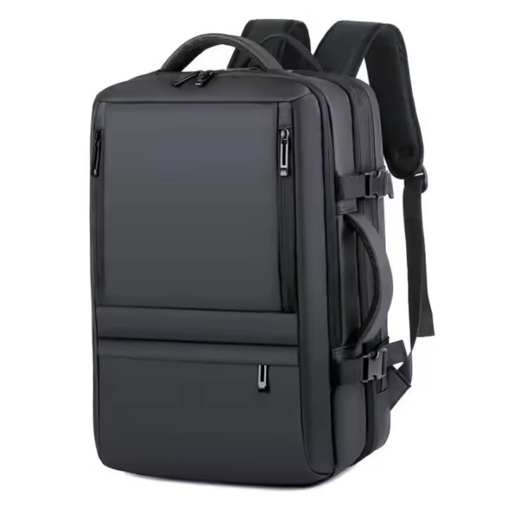 Bolsa para portátil de 17 pulgadas para hombre, mochila Extensible de viaje de negocios con puerto de carga USB y diseño impermeable de gran capacidad, 36-55L - 1