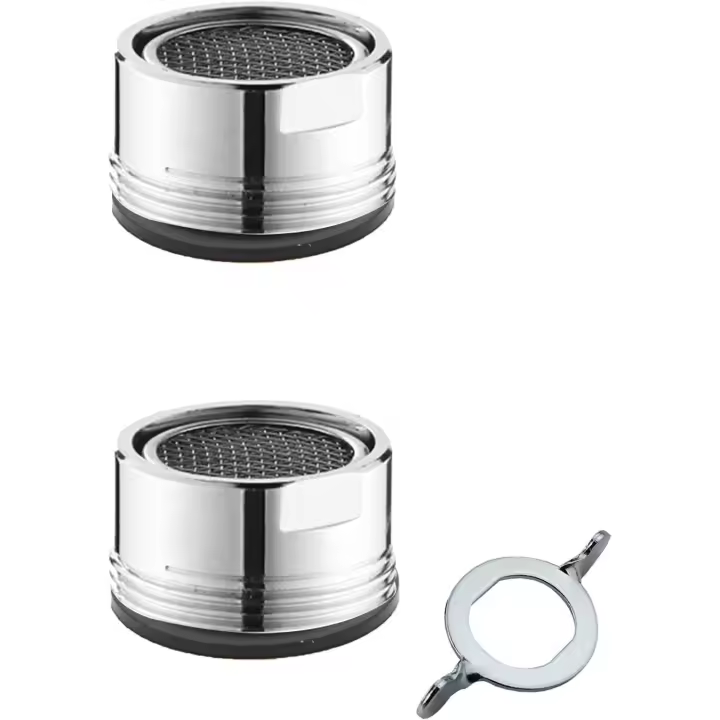 Torneira de Filter de 2 Peças, torneira de Cozinha 24 mm Lavatório Filter ar torneira Cozinha Filter para torneira Cozinha Casa de Banho, adaptador de poupança de Água - 1