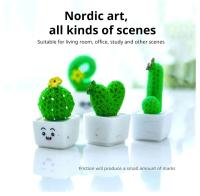 Juego De 4 Suculentas De Resina Miniatura De Cactus Para Decoración De Coche Oficina Hogar Sala De Estar Accesorios De Jardín Faeiro - details 4