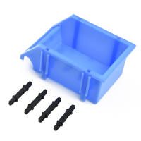Caja De Almacenamiento Stackable De Herramientas 1 Pieza Estante Modular Para Garage Organizador De Componentes De Plástico - details 1