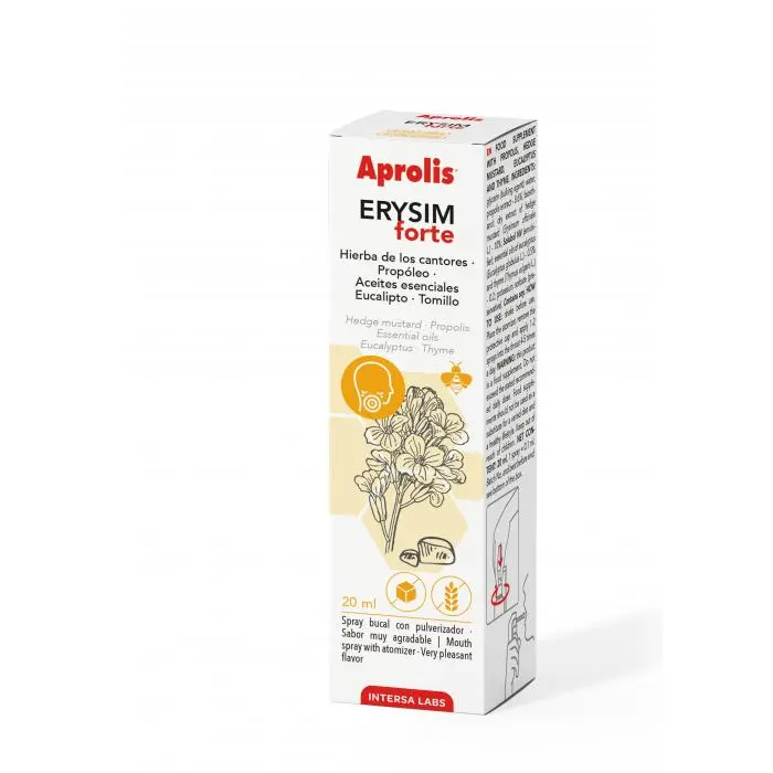 INTERSA Aprolis Erysim Spray Forte - Fortalece y Protege la Garganta y Vías Respiratorias - Medicina Tradicional para la Inmunidad - 1