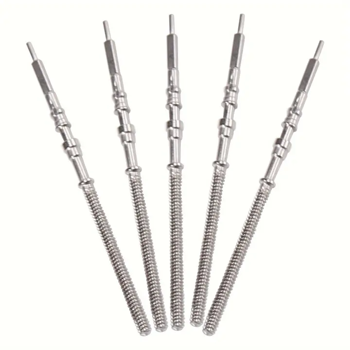 Kit De Piezas Para Reloj De Manivela NH35 NH36 NH38 NH39 5 Piezas Reemplazo De Corona Y Eje De Acero Herramientas De Reparación Para Relojes - 1