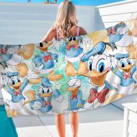 Toalla De Playa Microfibra Donald Duck Rápida Secado Toalla De Piscina Para Viajes Yoga Absorbente Suave Combinación De Poliéster Y Algodón Tamaño Rectangular - details 3