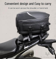 Bolsa De Cola De Motocicleta Negra Impermeable Gran Capacidad Para Viaje Y Equipaje Trasero De Moto Material De Lona Oxford Y EVA - details 7