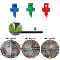 50 Pcs Boquilla De Rociador Para Jardín Micro Irrigación Ángulo 90° 180° 360° Refracción Simple Para Jardín Y Vivero - details 0