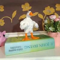 Porta Llaves De Resina Estatua De Pato Musculoso Magético Divertido Gag Gift Para Fiesta De Casa Tamaño Único Peso Del Paquete - details 3