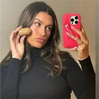Funda De Teléfono INS Nueva Para iPhone Con Portador De Labial Y Silicone De Color Rhode Compatible Con Series 16 15 14 13 12 11 pro Max plus - details 15