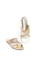Paloma Wang Sandalias planas para mujer con tiras cruzadas de strass - details 4