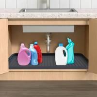 2pcs Almohadilla Duradera Para Encimera - Bandeja Impermeable Para Cocina Y Baños Solución De Almacenamiento Fácil De Limpiar - details 0